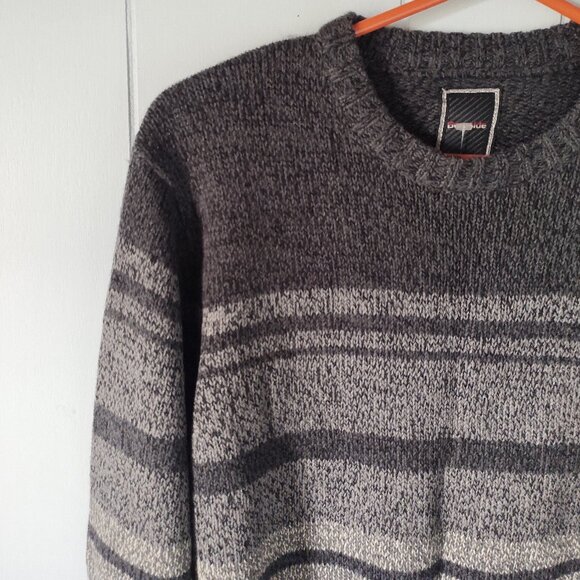 Burnside Crew Neck Striped Long Sleeve Sweater - Picture 4 of 9